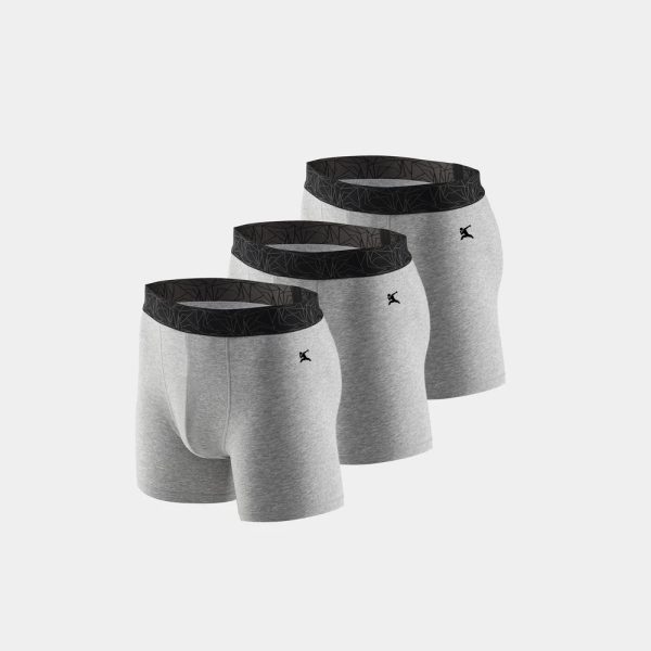 5” Cotton Boxer Trunks 3 Pack - Image 3
